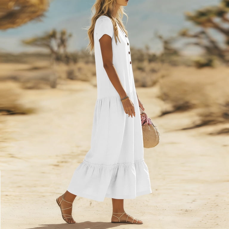 loose chiffon dress white White Sleeveless Faux-Wrap Maxi Dress | Womens | X-Small (Available in M) | 100% Polyester | Lulus