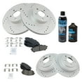 thumbnail image 2 of TRQ Front & Rear Performance Rotor & Ceramic Brake Pad Kit w/Chemicals BKA16340, 2 of 4