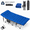 Blue-600LBS, variant on Camping Cot for Adults with 2 Sided Mattress - 75" x 28" Cot, 1200D Oxford Portable Cot Bed with Carry Bag for Camp Travel Guest