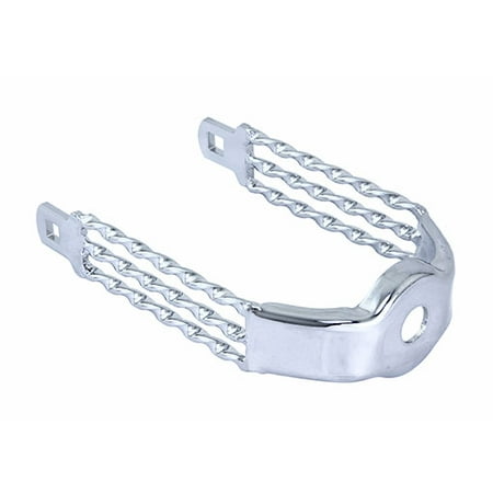 Lowrider Spring Fork Triple Flat Twisted Crown Chrome. Bike Part, Bicycle Part, Bike Accessory, Bicycle
