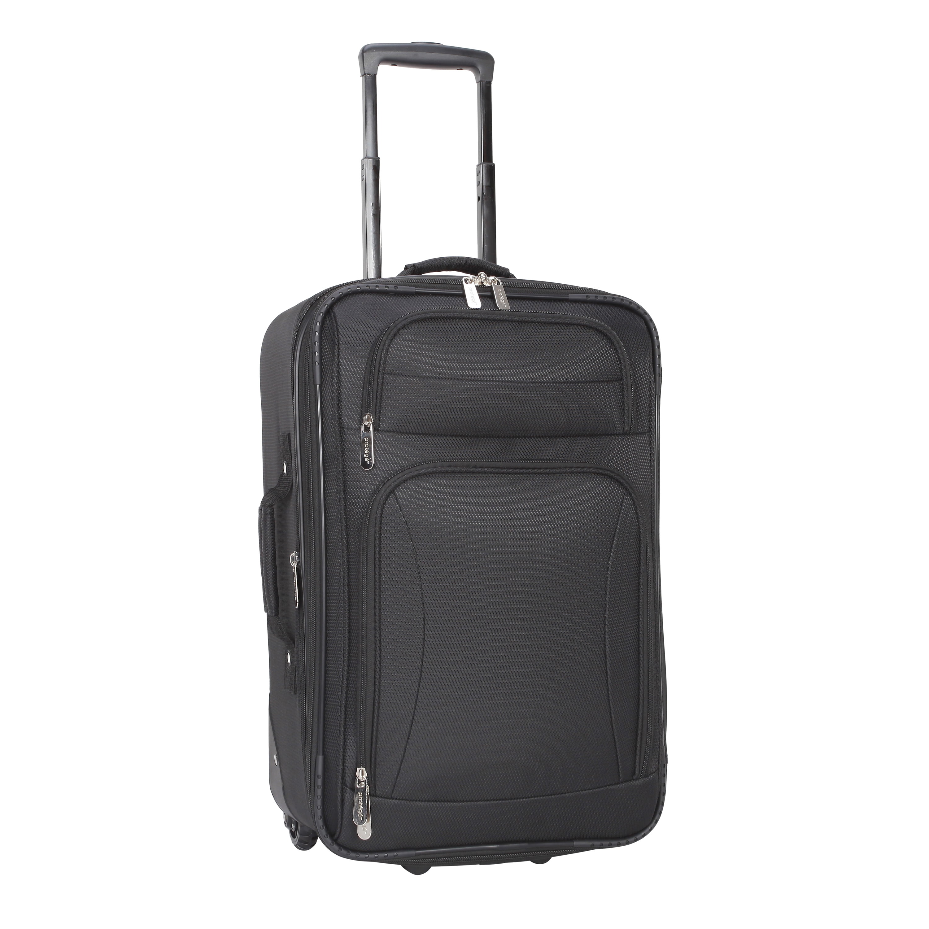 (3 pack) Protege Regency 21" Softside Upright Carry-On Luggage, Black