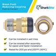 thumbnail image 4 of Sharkbite 1-1/4 in. x 1 in. Push-to-Connect Reducing Coupling Fitting in Brass - UXL013528, 4 of 5