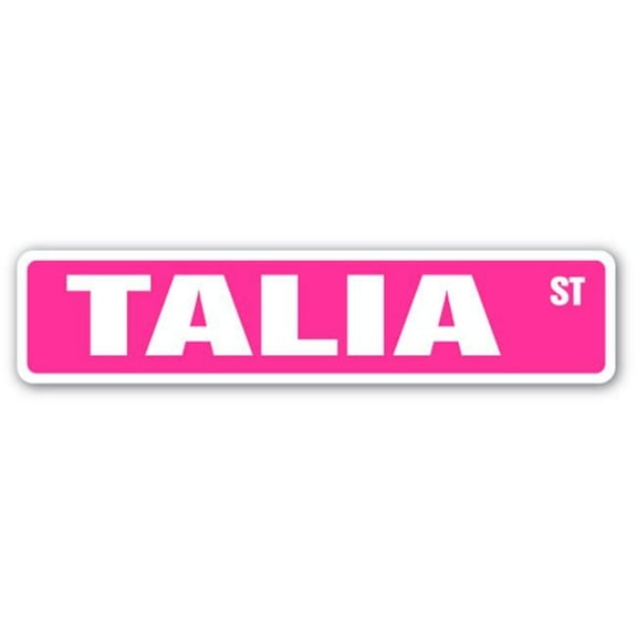SignMission SS-TALIA 4 x 18 in. Childrens Name Room Street Sign - Talia