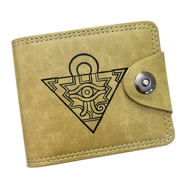 Cartera Anime Yu Gi Ohss de piel plegable de 12 x 10 x 2 cm