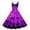 Purple, variant on HJYCHN 1950s Style Women's Floral Halloween Evening Party Prom Dress Elegant Sleeveless Gown Orange S