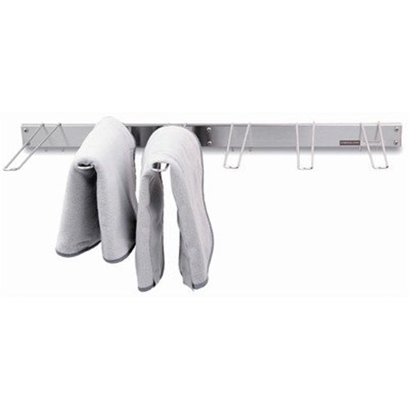 Wall mounted towel rack