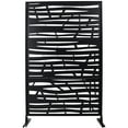 thumbnail image 2 of Freestanding Metal Privacy Screen 76"H×48"W – Outdoor & Indoor Room Divider for Deck, Balcony, Patio & Garden – Durable Privacy Solution, 2 of 9