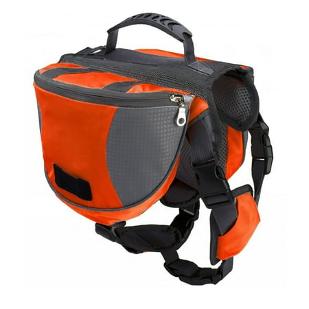 JNANEEI Adjustable Pet Puppies Self-Carrier Saddle Bag Rucksack for Dog Outdoor Training