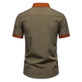 thumbnail image 4 of Goodtrade8 Dress T Shirts for Men with Pockets Short Sleeve Casual Button Down Mens Shirts Business, 4 of 9