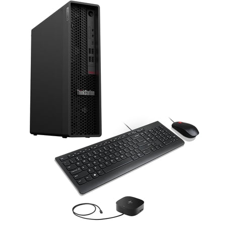 Lenovo ThinkStation P340 SFF Home/Business Mini Desktop (Intel i7-10700 8-Core  NVIDIA T1000  16GB RAM  1TB PCIe SSD + 1TB HDD (3.5)  Win 11 Pro) with G2 Universal Dock