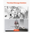 thumbnail image 4 of Shower Caddy 3-Tier Hanging Bathroom Shower Storage Organization Shelves Rack Aluminum Over the ShowerHead Caddy (Black), 4 of 5