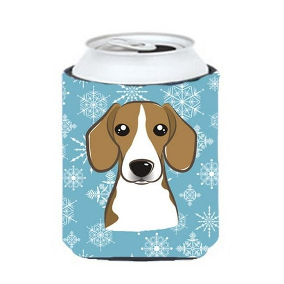 Snowflake Beagle Can & Bottle Hugger