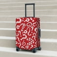 thumbnail image 6 of Fuzoiu Question Marks1 Print Suitcase Cover,Washable Luggage Covers for Suitcase,Elastic Luggage Protector Cover,Scratch Resistant Travel Suitcase Covers-Small, 6 of 7
