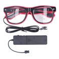 thumbnail image 2 of LED Glasses, PVC Sound Control Battery Powered Futuristic Light Up Glasses Party Supplies For Adult Teens Kids, 2 of 8