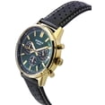 thumbnail image 3 of Casio Edifice Analog Chronograph Leather Strap Green Dial Quartz EFR-575CL-3A 100M Men's Watch, 3 of 3
