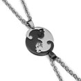 thumbnail image 2 of 1 Paire Noir + Blancporte-cls Pareja Amiti Chat Amoureux Forme Ronde De Keychain Puzzle Sparable Anniversaire Pour Amoureux La Saint-valentin Cade, 2 of 5