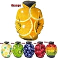 thumbnail image 4 of Sudadera con capucha de frutas tropicales y limón para hombre, sudadera con estampado 3D de aguacate y kiwi, ropa para mujer, sudaderas con capucha de moda Harajuku y2k, 4 of 5
