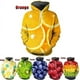 thumbnail image 4 of Sudadera con capucha de frutas tropicales y limón para hombre, sudadera con estampado 3D de aguacate y kiwi, ropa para mujer, sudaderas con capucha de moda Harajuku y2k, 4 of 5