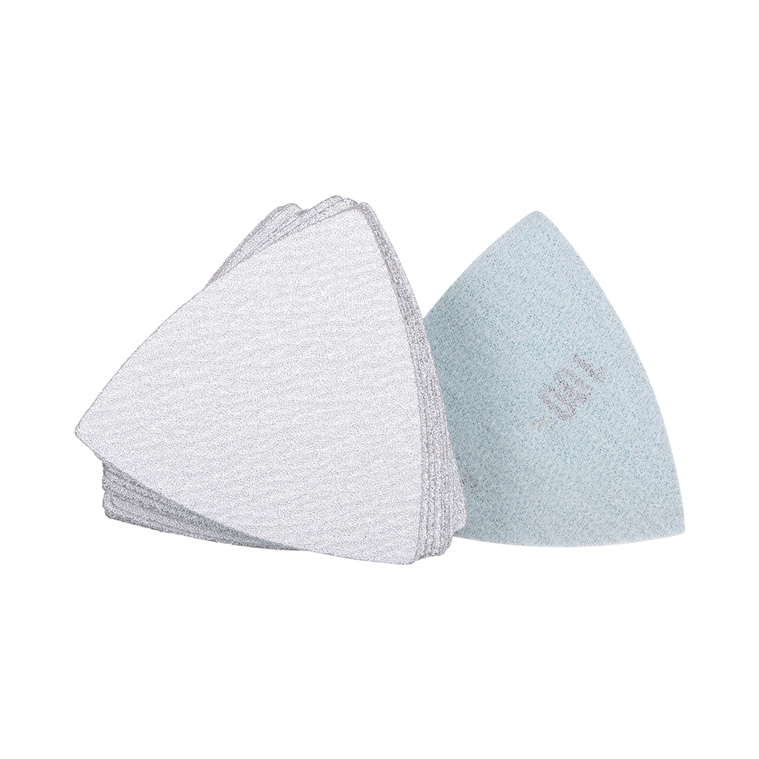 100 Pack 120 Grit Triangle Sanding Pads – 80mm Hook And Loop Detail Sander Sandpaper For Wood, Metal, And Drywall