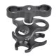 thumbnail image 3 of Abrazadera De Tres Orificios De Buceo Aleación De Aluminio Negro Buceo Triple Bola Abrazadera Al Aire Libre Cámara Brazo Clip Accesorio Negro YLSHRF Negro, 3 of 8