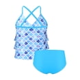 thumbnail image 2 of iEFiEL Kids Little&Big Girls Swimsuit Mermaid Scales Swimwear with Bottoms Bathing Suit, 2 of 7