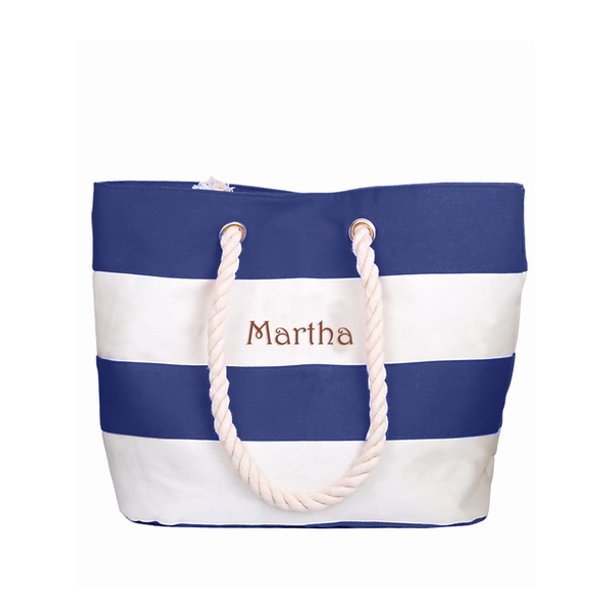 Personalized Large Blue Canvas Beach Tote Bag W Laser Engraved Name Walmart Com Walmart Com