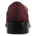 thumbnail image 3 of Journee Womens Danna Ruched Round Toe Block Heel Comfort Penny Loafer, 3 of 9