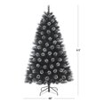 thumbnail image 3 of Holiday Time pin noir Branford givre  pré-éclairé de 2 m, noir, 3 of 5