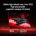 thumbnail image 3 of Xiaomi G24i Moniteur de Jeu 24 Pouces - 180 Hz 1 Ms FHD 1080p, AMD FreeSync Premium, 99 % sRGB IPS Grand Angle, HDMI 2.0/DP 1.4, Montage VESA - Noir, 3 of 7