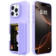 thumbnail image 2 of Dteck Case for iPhone 16 Pro Shockproof  Wallet Case with Card Holder (3-4 Cards) & Hidden Mirror, Military Grade Drop Protection, Rugged Protective Flip Cover for iPhone 16 Pro,Purple, 2 of 7