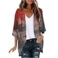 thumbnail image 2 of LOVZFMLL Cardigan pour Femmes Cardigan pour Dames Halloween Mode Veste Imprimée Été Veste Imprimée à Manches Longues Cardigan Veste, 2 of 5