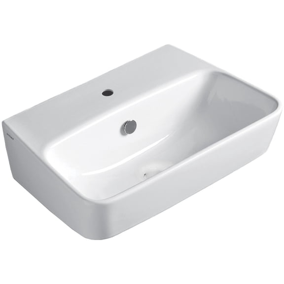 Britannia Rectangular Wall Mount Basin with Single Hole Drill