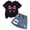 Outfit set353-L, variant on UAYOTSE Girls Clothes 2PC Summer Outfits Bow Short Sleeve T-shirts and Elastic Waist Shorts Set Kids Clothes Girls,Sizes 6-7 Years