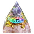 thumbnail image 1 of Adorno piramidal de cristal, amatista, peridoto, generador de energía, reiki, equilibrio, protección, meditación, artesanía decorativa., 1 of 10