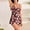 Wine, variant on Hvot&aat Women's Two Piece Boho Swimsuit Cover Triangle Trunks Adjustable Straps High Split Flowy Tops Vacation Beachwear Swimdress