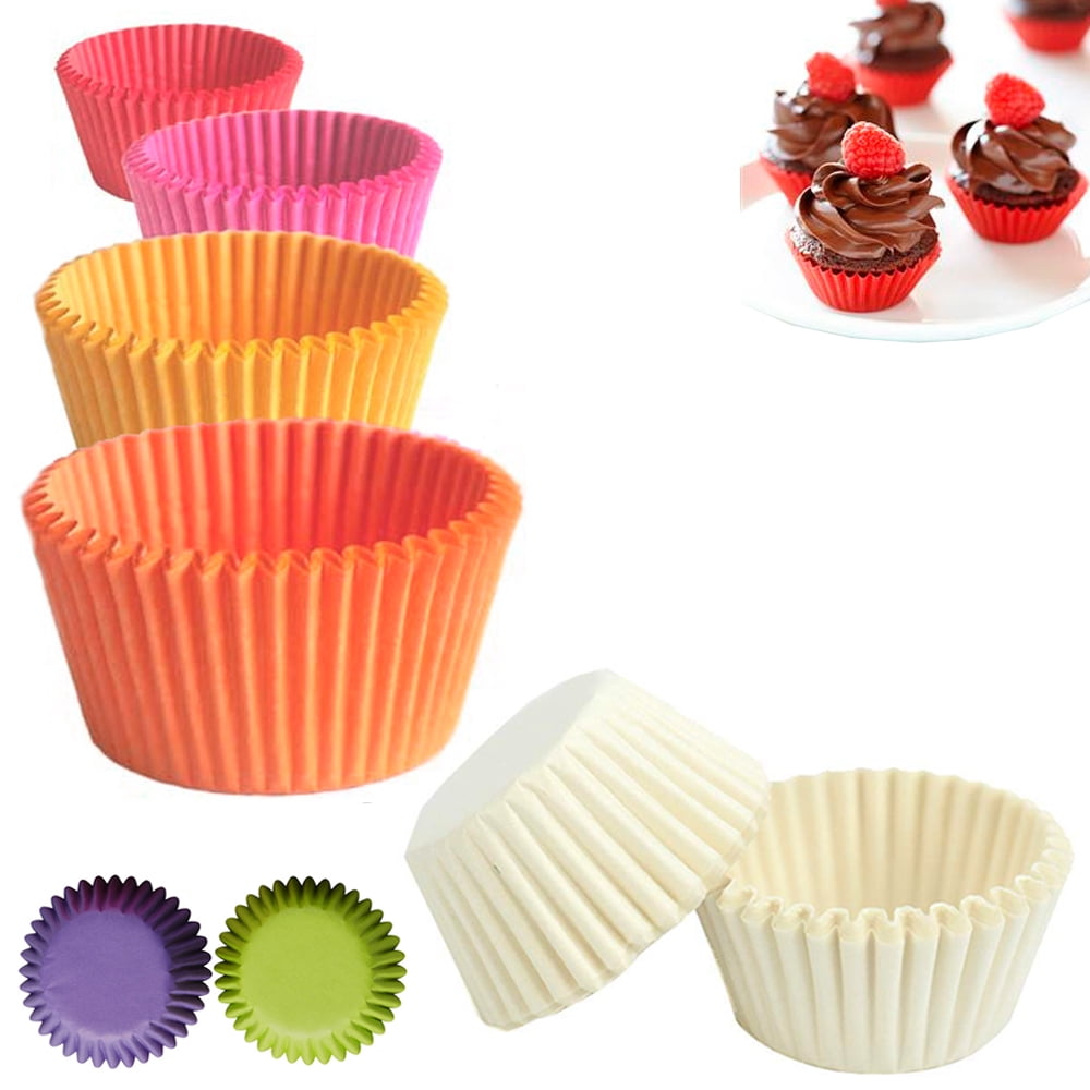 120 Pcs Mini Cupcake Liners Paper Baking Cups Cake Candy Cookie Muffin