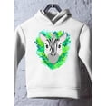 thumbnail image 3 of Zebra Face With Leaves Hoodie Toddler -Image by Shutterstock,  2 Toddler, 3 of 4