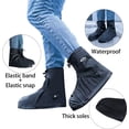 thumbnail image 3 of MINKUROW Waterproof Shoe Covers for Rain and Snow Boot Covers Waterproof Reusable & Foldable Size 4XL, 3 of 6