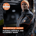 thumbnail image 2 of RefrigiWear Men's PolarForce Insulated Jacket - Ultra-Warm, Waterproof, Heavy-Duty Work Coat for Extreme Cold, -40°F Comfort, 2 of 7