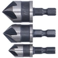 thumbnail image 3 of Hex Shank Chamfers Tool, Easy Installation 12mm 16mm 19mm Chamfer Drill Bit  For Woodworking Projects For Opening And Chamfering, 3 of 8