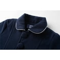 thumbnail image 5 of LittleSpring Little Girls Faux Wool Coat Dress Buttons Peacoat Casual 5T Winter Coat Lapel Midweight Solid Navy Blue, 5 of 7