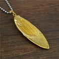 thumbnail image 3 of PAMTIER Men's Stainless Steel Personality Vintage Punk Hip Hop Betta Fighting Fish Skull Amulet Pendant Necklace Five-Flavored Fish Gold with Chain, 3 of 4