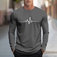 thumbnail image 2 of Tqyyweavej Shirts for Men Long Sleeve Casual Loose Printed Crewneck Sweatshirt Lightweight Gym Workout Pullover Top S-4XL, 2 of 5