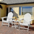 thumbnail image 3 of Costway Lot de 2 Tables d'Appoint Adirondack de Patio 18 Pouces Résistantes aux Intempéries pour Jardin et Cour, Blanches, 3 of 7