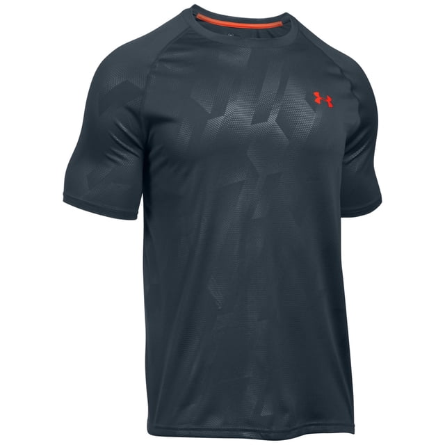 Under Armour Tech Novelty - Camiseta básica para hombre, color gris, extragrande