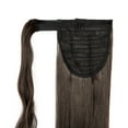 thumbnail image 3 of SHCKE Clip in Ponytail Extension for Women 18" / 24" Wrap Around Ponytail Extension Straight Ponytail Extension Wavy Curly Ponytail Hairpieces Synthetic Hairpieces, 3 of 4