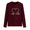 Wine Red, variant on Women's Long Sleeve T-Shirt Clearance Items Women's Linen T-Shirt Women's Fashion Valentine's Day Love Print Round Neck Long Sleeve Top T Shirt