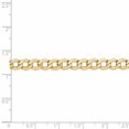 thumbnail image 4 of Leslie's 14k Yellow Gold 5.25mm Semi-Solid Curb Link Chain, 4 of 4