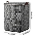 thumbnail image 3 of Clothes Storage Bag with Lids Non-woven Zipper Storage Bag Moving Quilt Storage Basket Travel Large-capacity Clothing Storage Bag for Pillows Blankets Storage 180L, 3 of 5
