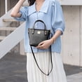 thumbnail image 4 of Bolsos Hobo para Mujer, Bolso Grande, Bolso Shopper, Bolso Tote, Negro, 4 of 5